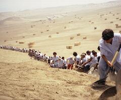 Francis Alÿs. Cuando la fe mueve montañas. Registro de acción, 2002