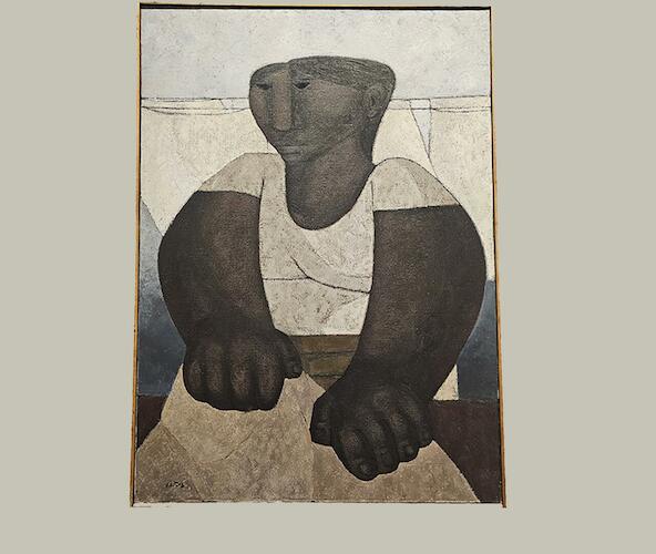 Lavandera, sin fecha, óleo sobre tela, 126 x 96 cm. Adquisición 1963, Colección Museo de Arte Moderno de Buenos Aires