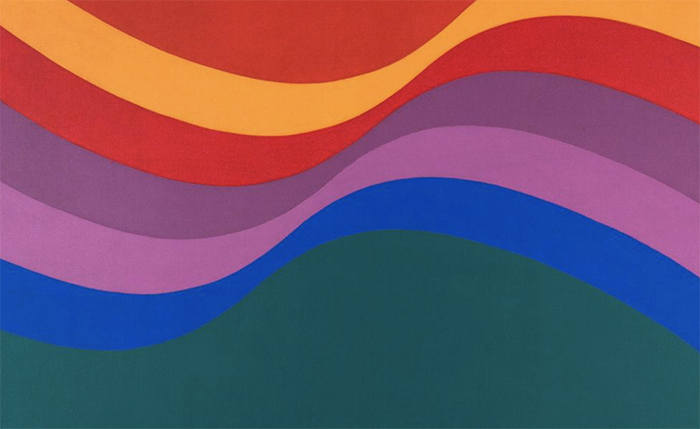 Ekho II, 1968 (díptico) Óleo s/tela  1,70 x 1,60 cm  Colección Museo Sívori  (detalle de obra)